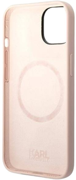 Панель Karl Lagerfeld Silicone Karl Head Magsafe для Apple iPhone 14 Plus Light Pink (3666339078041)