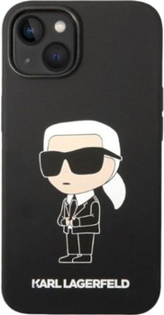 Панель Karl Lagerfeld Silicone Ikonik Magsafe для Apple iPhone 14 Black (3666339087685)