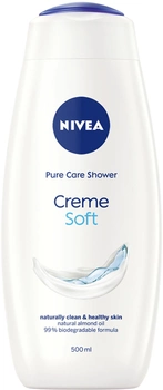 Гель-догляд для душу NIVEA Creme Soft і мигдалева олія 500 мл (4005808920518/4006000009155)