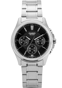 Наручные часы CASIO MTP-1375D-1A Серебро\Черный кварцевые
