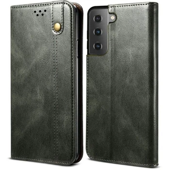 Чехол-книжка с кармашками UniCase Leather Wallet для Samsung Galaxy S21 (G991) - Green