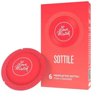 Презервативи Love Match Sottile Ультратонкі 6 шт (ROZ6400229614)