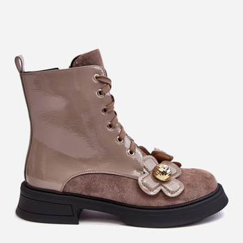 Жіночі зимові черевики високі S.Barski D&A MR870-76 37 Світло-коричневі (5905677949735)