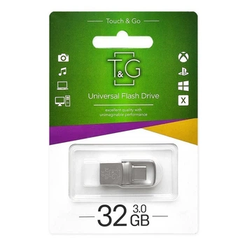 Флеш-накопичувач USB 3.0 + Type C 32GB T&G металева