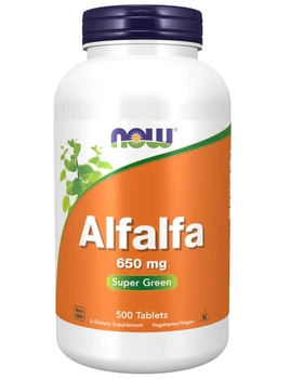 Люцерна Now Foods Alfalfa 10 Grain 500 tabs (1086-2022-10-2597)