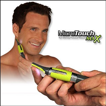 Триммер Micro Touch Max D100 зеленій с черным