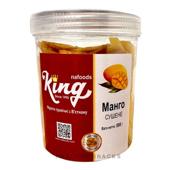 Манго сушеное King 500 г в банке