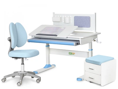 Комплект (L) ErgoKids TH-325 Blue (парта+крісло+тумба) (арт.TH-325+Y-412 Lite+ C3 BLUE) Блакитний