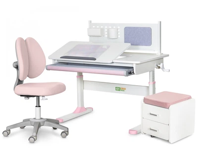 Комплект (L) ErgoKids TH-325 Pink (парта + крісло + тумба) (арт. TH-325 + Y-412 Lite + BD C3_PINK)