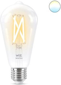 Розумна лампочка WIZ E27 7W (60W 806Lm) ST64 2700-6500K філаментна Wi-Fi (8718699787172)