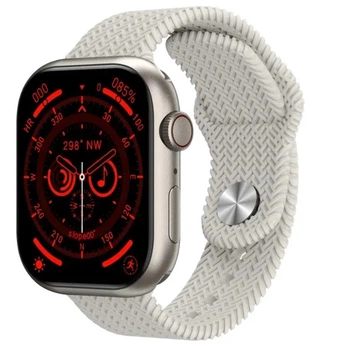 Смарт-годинник HK9 (Gen3) Pro Plus OLED екран українська мова Silver