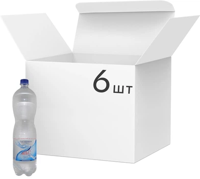 Упаковка сильногазированной питьевой воды АКВіС 1.5 л х 6 бутылок (4820205240119)