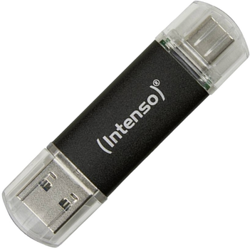 Pendrive Intenso Twist Line 64GB USB Type-A + USB Type-C Black (4034303031269)
