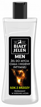 Гель для душу та інтимної гігієни Biały Jeleń For Men гіпоалергенний тонік із березовим соком 265 мл (5900133014286)