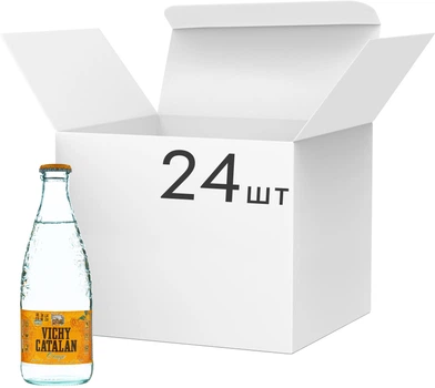 Упаковка минеральной газированной воды Vichy Catalan Orange 250 мл х 24 шт (8410749000308)