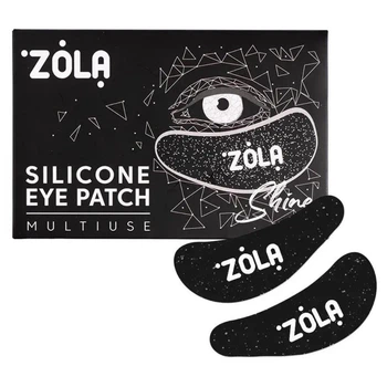 Патчі силіконові багаторазові для очей Zola чорні 1 пара