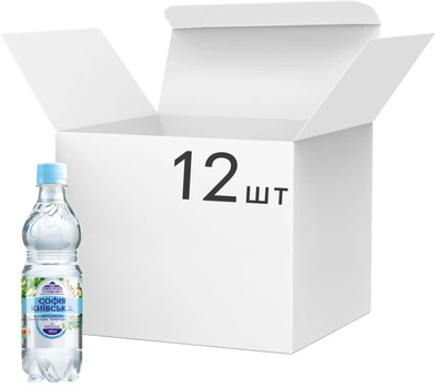 Упаковка минеральной природной столовой негазированной воды Софія Київська 0.5 л х 12 бутылок (4820199590498)