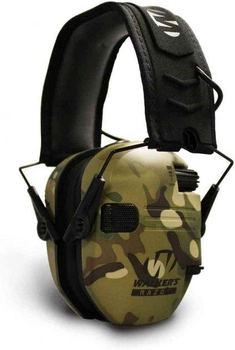 Тактичні Активні Навушники+ окуляри в комплекті Razor Walker's Slim Earmuffs 23db MultiCam