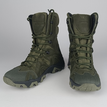 Кожаные берцы Oksy Tactical демисезонные ботинки Olive размер 43