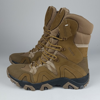 Кожаные берцы Oksy Tactical демисезонные ботинки Сoyote размер 43