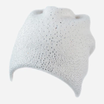 Шапка женская VILSS Piovere Strass VL-2206-3130-101SS6 55-58 Молоко