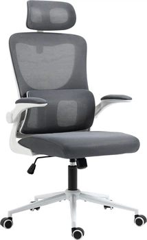 Офісне ергономічне крісло GT Racer X-5728 White/Gray