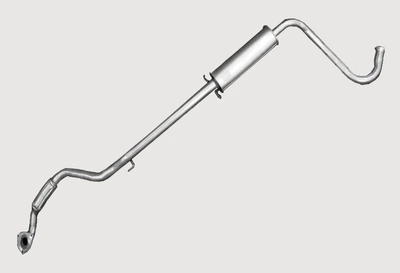 Резонатор Ланос, Сенс BOSAL (293-049) (під хомут седан) Нержавіюча сталь. Оригінал. Посилений /Босал/