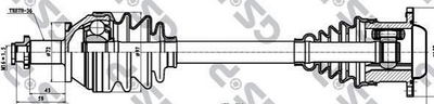 Полуось GSP 261098 Skoda Roomster, Fabia; Seat Ibiza, Cordoba; Volkswagen Polo 6Q0407271BE, 6Q0407271BS, 6Q0407271DB