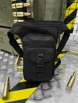 Тактична сумка стегна Tactical bag Black