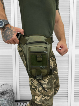 Тактична сумка стегна (прихована кобура) Tactical bag Olive