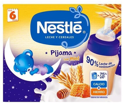 Kaszka wieloziarnista dla dzieci Nestle Papilla Liquid 8 Cereals with Honey 2 x 250 ml (7613031274857)
