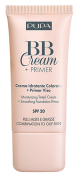 BB krem i baza pod makijaż Pupa Milano BB cream + primer combination to oily skin SPF 20 004 bronze do cery tłustej i mieszanej 30 ml (8011607313341)
