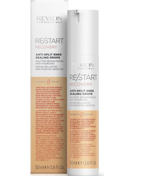 Ciekłe kryształy do włosów Revlon Re-Start Recovery Anti-Split Ends Sealing Drops 50 ml (8432225114910)