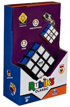 Spin Master Rubik's Classic Кубик Рубіка 3x3 і набір брелоків (778988420003)