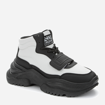 Жіночі зимові черевики високі Crosby 438233/01-03E 36 23.7 см Чорний/Білий (4255679906474)