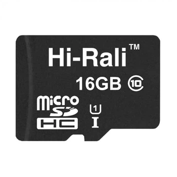 Карта пам'яті HI-RALI MicroSDHC 16GB UHS-1 10 Class універсальний носій інформації внутрішня пам'ять портативних пристроїв