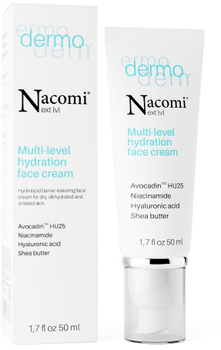 Krem do twarzy Nacomi Next Level wielopoziomowy intensywnie nawilżający 50 ml (5902539717563)