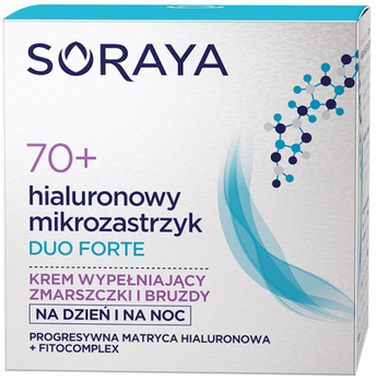 Krem do twarzy Soraya Hyaluronic Microinjection DUO FORTE 70+ wypełniający zmarszczki i bruzdy 50 ml (5901045074566)