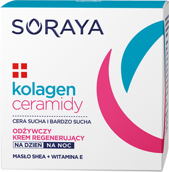 Krem do twarzy Soraya Kolagen i Ceramidy odżywczy regenerujący 50 ml (5901045063133)