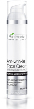 Krem do twarzy Bielenda Anti-Wrinkle Face Cream przeciwzmarszczkowy z kwasem hialuronowym SPF15 100 ml (5902169006969)