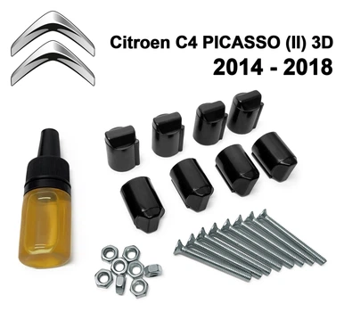 Ремкомплект ограничителя дверей Citroen C4 Picasso 3D (II) 2014-2018 фиксаторы, вкладыши, втулки