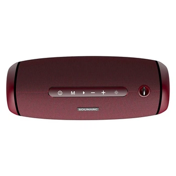 Портативная беспроводная Bluetooth колонка Sounarc R1 IPX6 |BT5.3, AUX/TF, 40W, TWS, 16h Max, 4000mAh| Красная