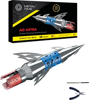 Коллекционная модель-конструктор Metal Time Ad Astra Механическая космическая ракета (MT050)