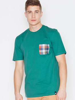T-shirt męski bawełniany Visent V002 S Zielony (5902249100501)