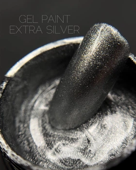 Гель фарба Crooz Gel Paint Extra Silver (Срібляста), 5 ml