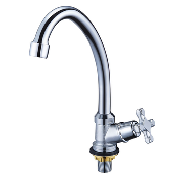Кран для раковины WEZER JIK14-102 для одной воды, хром