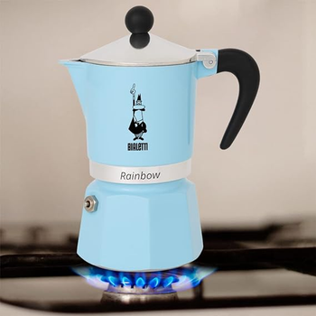 Кавоварка Bialetti Rainbow синя 3 чашки (8006363018661)