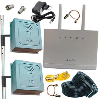 4G интернет для дачи, села, за город (Роутер HiLink D311 + Мощная антенна 34 Дб)