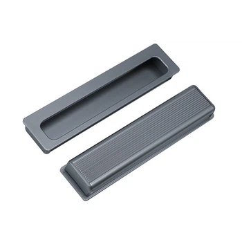 Меблева врізна ручка (під фрезерування) Disfact CosLine 148mm Oxid Срібляста