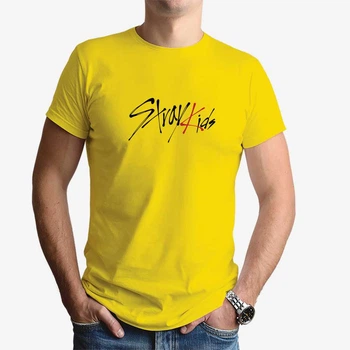 Футболка чоловіча JHK "Логотип Stray Kids" XL Жовтий (MD-25-3964-21-15)